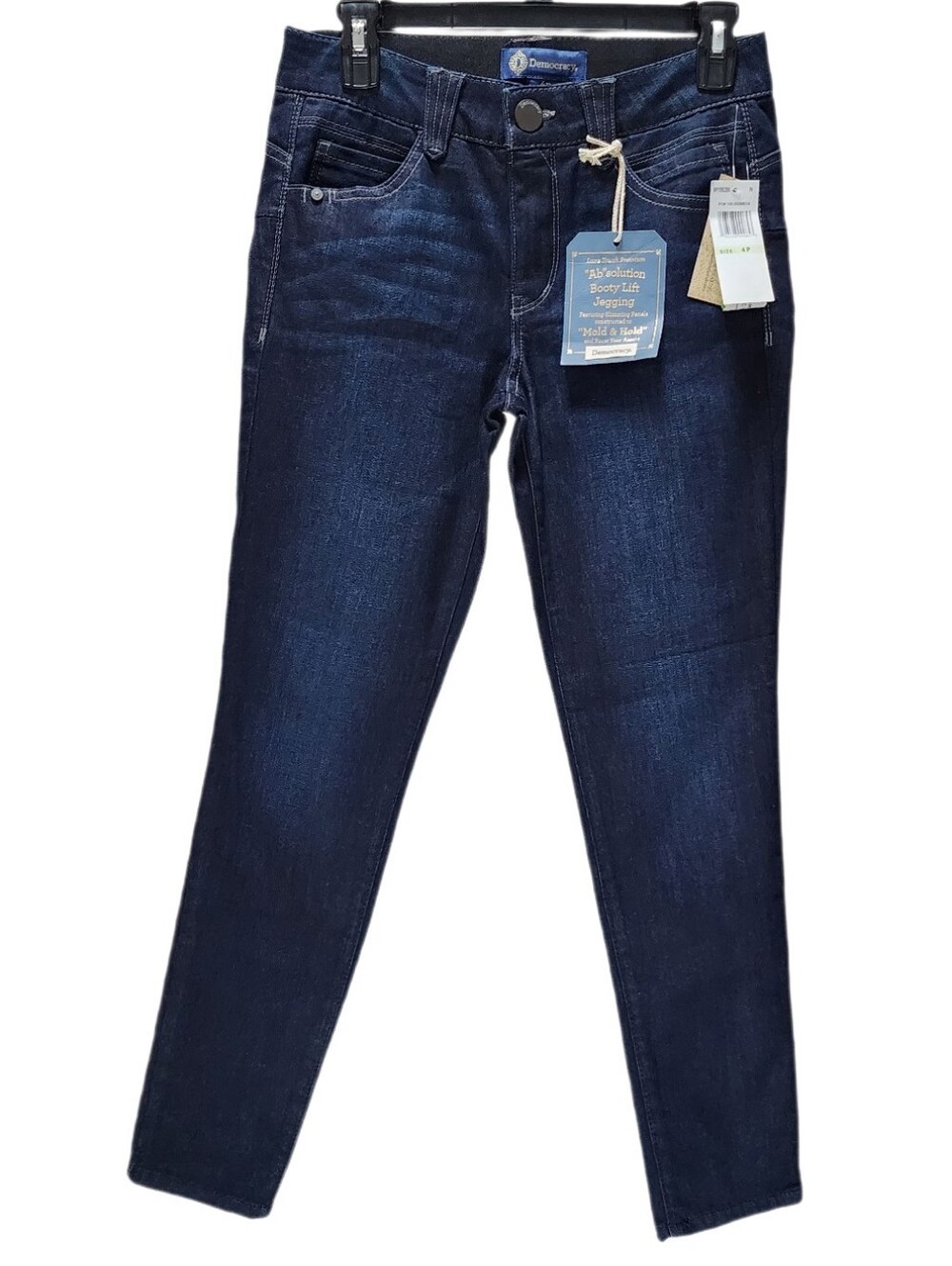 Democracy Ab Solution Mid-Rise Booty Lift Jegging Jeans Stretch Indigo 4P